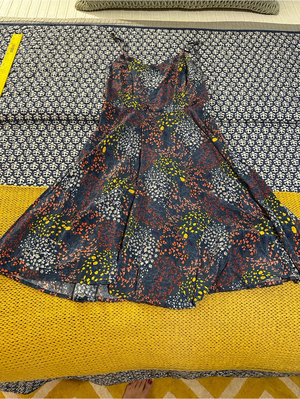 Old Navy Sundress in Blue Pink Yellow Floral